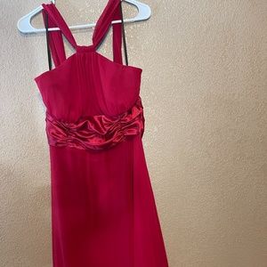 Red Dress with Satin